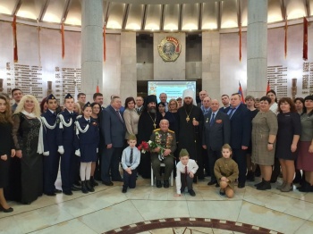 Иеромонах Трифон (Умалатов) принял участие во встрече с ветераном Великой Отечественной войны в Волгограде