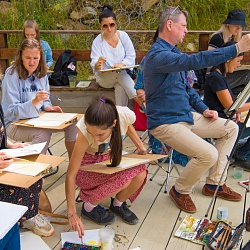 В рамках конкурса «Учитель и ученик» прошли прошли мастер-классы и пленэры