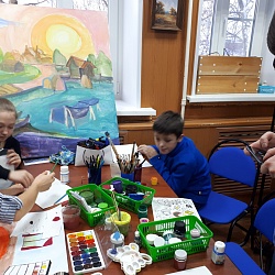 Заведующий сектора конкурсов и мероприятий иеромонах Трифон (Умалатов) посетил воскресную школу при храме Благовещения Пресвятой Богородицы г. Колы