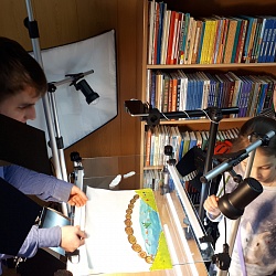 Заведующий сектора конкурсов и мероприятий иеромонах Трифон (Умалатов) посетил воскресную школу при храме Благовещения Пресвятой Богородицы г. Колы