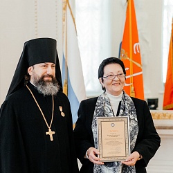 Иеромонах Трифон принял участие в церемонии награждения деятелей образования и культуры за заслуги в области духовного просвещения в год 800-летия со дня рождения святого князя Александра Невского