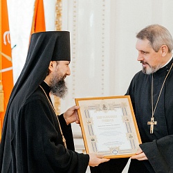 Иеромонах Трифон принял участие в церемонии награждения деятелей образования и культуры за заслуги в области духовного просвещения в год 800-летия со дня рождения святого князя Александра Невского