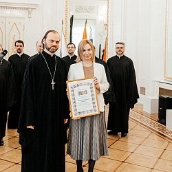 Иеромонах Трифон принял участие в церемонии награждения деятелей образования и культуры за заслуги в области духовного просвещения в год 800-летия со дня рождения святого князя Александра Невского