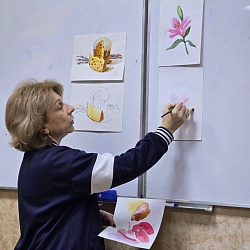 В Канской епархии прошли мастер-классы от преподавателя Академии акварели и изящных искусств Сергея Андрияки