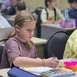В Канской епархии прошли мастер-классы от преподавателя Академии акварели и изящных искусств Сергея Андрияки