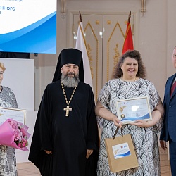Иеромонах Трифон (Умалатов) принял участие в церемонии награждения победителей XXI Всероссийского конкурса «За нравственный подвиг учителя» по Санкт-Петербургу