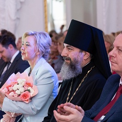 Иеромонах Трифон (Умалатов) принял участие в церемонии награждения победителей XXI Всероссийского конкурса «За нравственный подвиг учителя» по Санкт-Петербургу